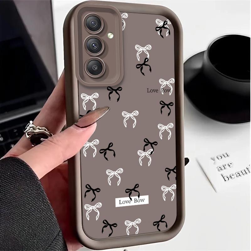 Simplicity Bowknot Case for Samsung Galaxy A73 A72 A71 A55 5G A54 A52 A52S A51 4G A31 A30 A24 A23 A22 A21S A20S A20 A14 Cover