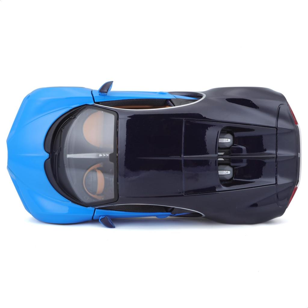 Maisto 1/24 Bugatti Chiron 2015 Blue / Diecast Model Car, Finished Product, 31514 BU