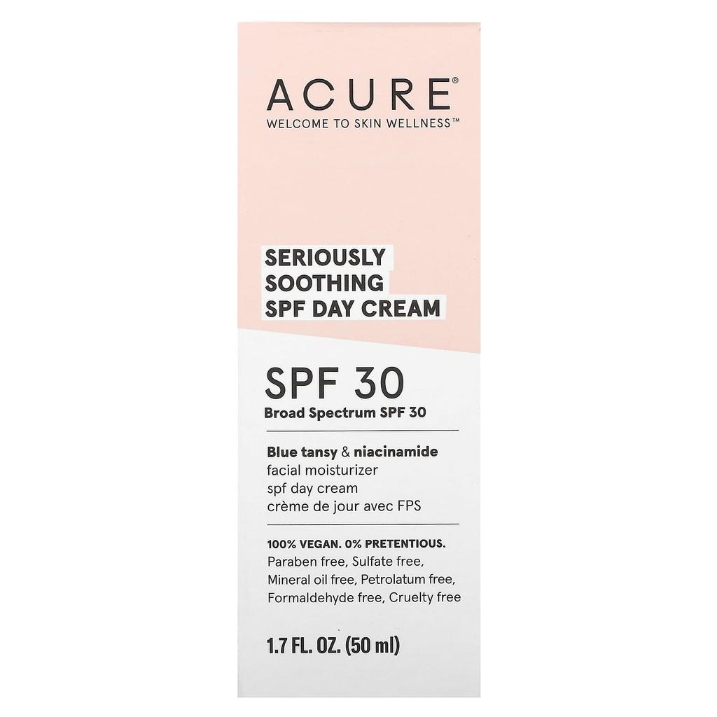 ACURE, beruhigend, Tagescreme mit LSF, LSF 30, 1,7 fl oz (50 ml)
