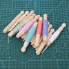 10pcs Wooden Spools Embroidery Cross Stitch Thread Wool Winding Storage Rods Sewing Accessory