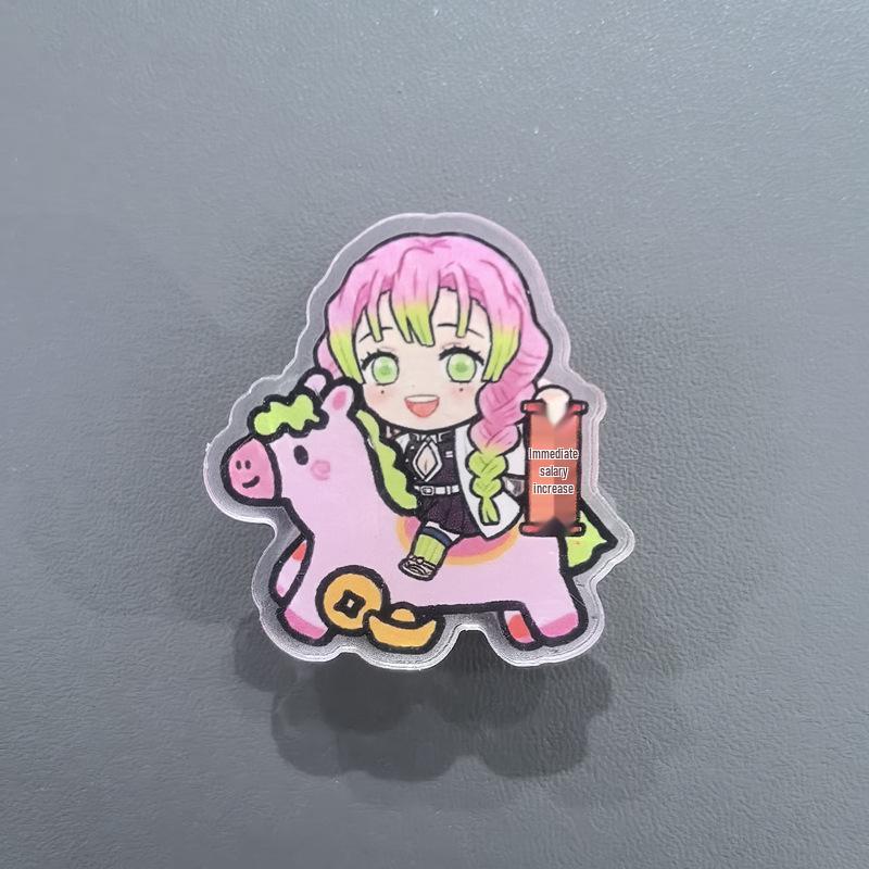 Year of the Horse Demon Slayer Cartoon Acrylic Double-Sided Tomioka Giyu Folder Clip