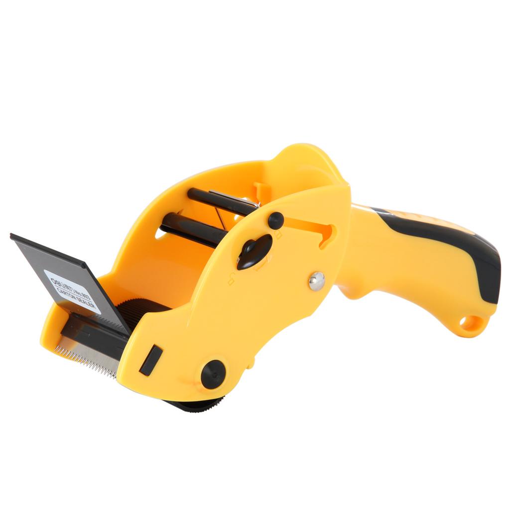 1pc Tape Sealing Packer Tape Dispenser Capable 6cm Width Sealing Tape Holder Cutter Manual Packing Machine Color Random