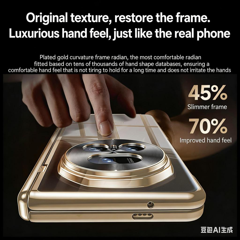 Für Honor Magic V5 Handyhülle, Luxuriöse Galvanisierung, Transparenter & Schmutzabweisender Airbag-Schutz, Ultradünne & Unsichtbare Schutzhülle - Orange