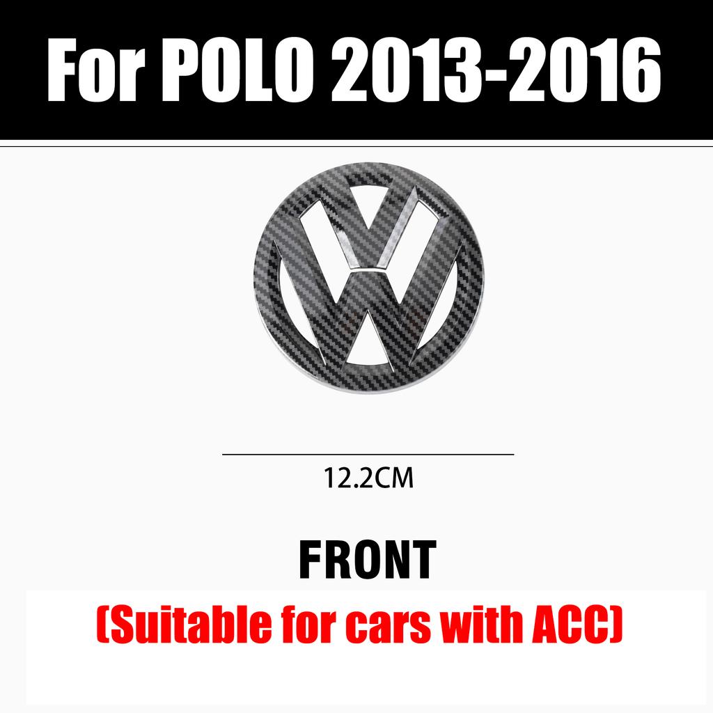 Dla VOLKSWAGEN VW Dla Volkswagen VW Polo 2013-2016 Akcesoria Samochodowe Bezdestrukcyjne Naklejki z Emblematem na Przedni Grill Samochodu Tylny Bagażnik