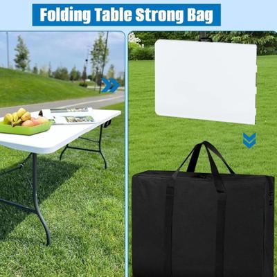 Folding Table Storage Bag with Carry Handle Organizer Wear Resistant Picnic Tote Carrying