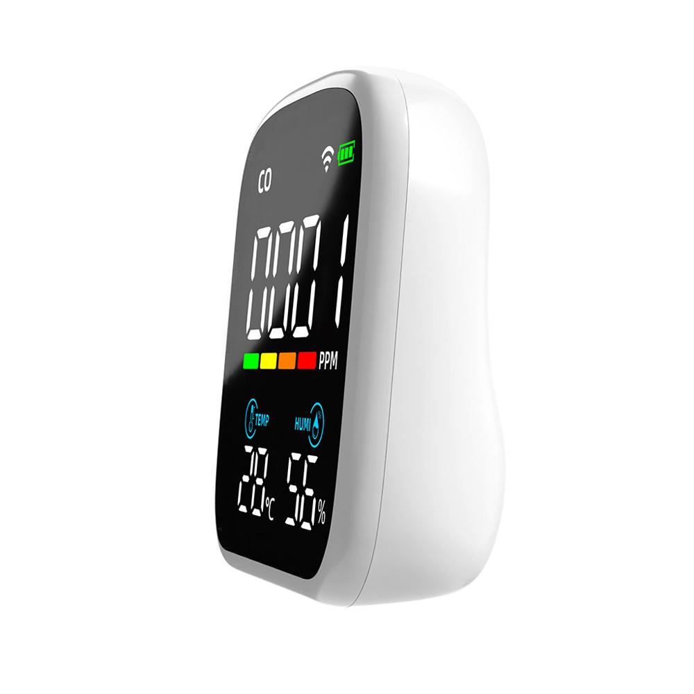 Tuya WiFi Digital LED Display CO Detector Portable Carbon Monoxide Tester Multifunctional Temperature and Humidity Test
