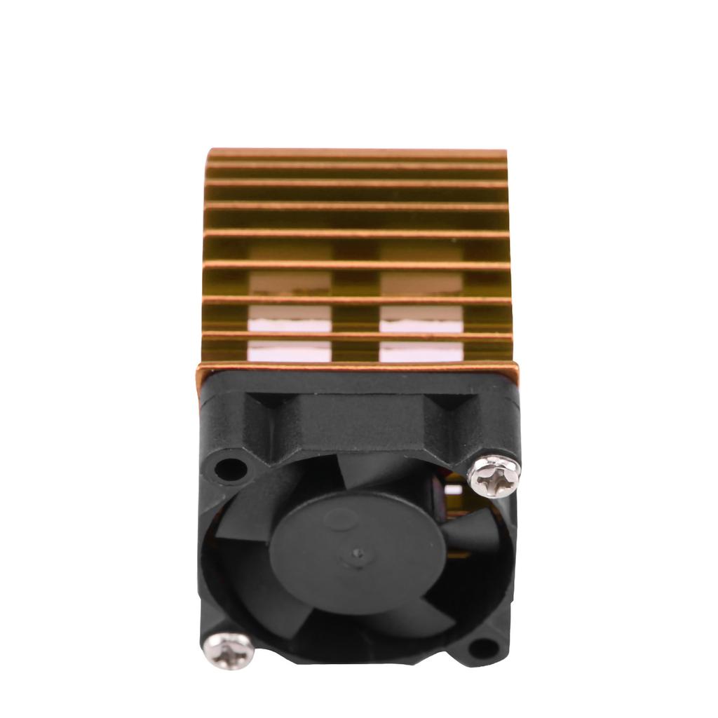 Heat Sink With Cooling Fan for 110 Scale Electric RC Car 540  550 Motor (Gold)