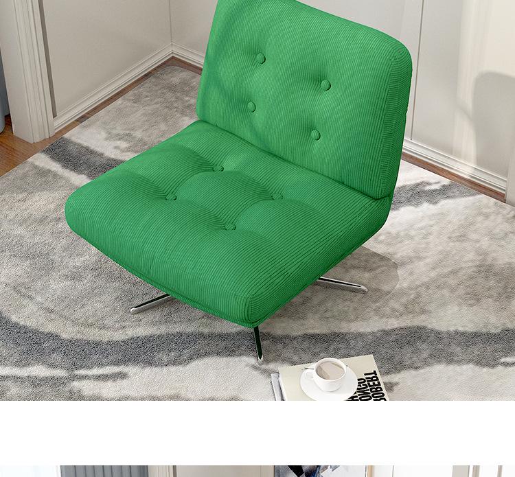Lingge Tech Fabric Reclining Sofa Chair - Light Luxury for Living Room and Balcony