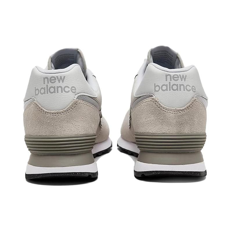 New Balance Comfortable Versatile Classic Durable Breathable Low-Top Running Shoes Men Sneakers Gray White ML574EVW023