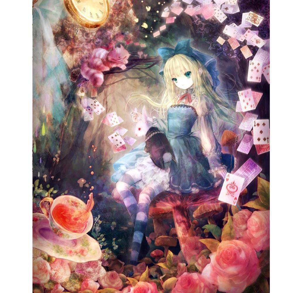 5D DIY Diamond Painting Landscape Full Round Drill Diamond Embroidery Cross Stitch Decoration Home