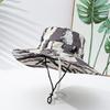 Spring and Summer Children's Outdoor Camouflage Fisherman Hat with Fashionable Print, Water-resistant and Sun-protective Cap