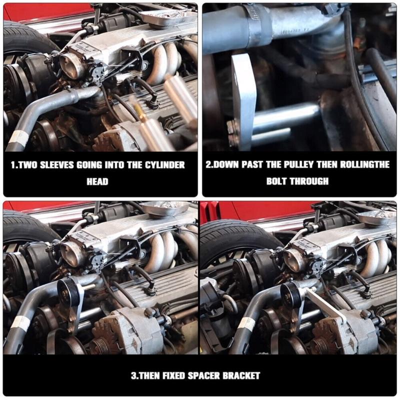 Car OffRoad Races Air Pumps Kit SmogPump Pulley Kit For 1985-1991 C4 L98 Aluminum Replacement