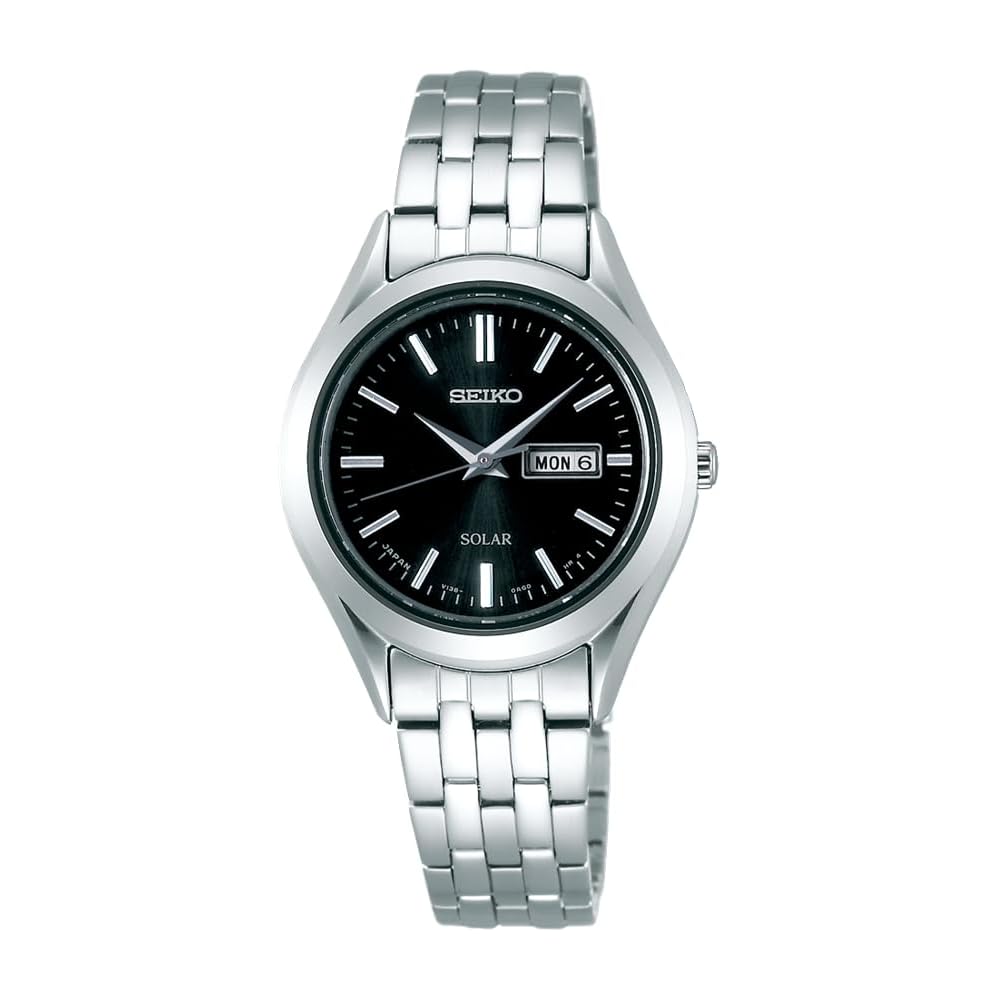 Женские часы Seiko Selection STPX031 с солнечной батареей, черный циферблат, сапфировое стекло, нержавеющая сталь