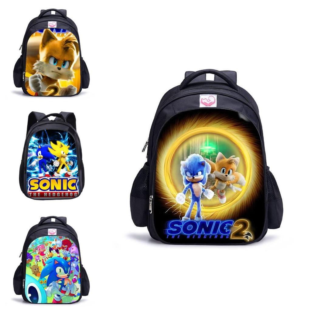 Sonic Waterproof Student Backpack With Large Capacity For Kids Outdoor Travel