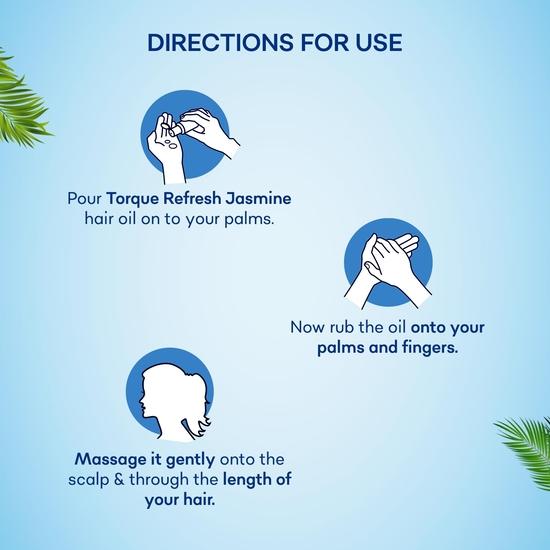 Torque's Refresh Jasmin-Kokosnuss-Haaröl - 100 ml | Für starkes, langes und glänzendes Haar | Nährt die Kopfhaut - 4er-Pack