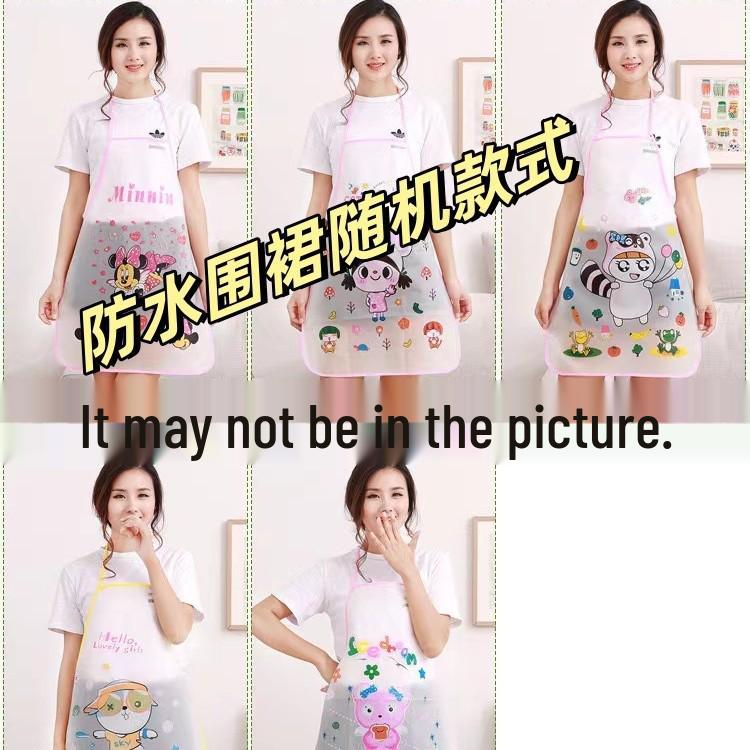 Unisex Korean Style Summer Kitchen Apron - Breathable Cotton Waist Smock for Cooking