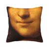 Mysterious Smile Leonardo Da Vinci Pillow Case for Sofa Mona Lisa Nordic Cushion Cover Car Pillowcase