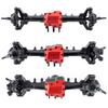 YEAHRUN Aluminum Extended Front Rear Axles for 1/18 RC Micro Crawler Car TRX4M Defender Bronco High Trail K10 Parts