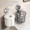 Taschentuchbox Wandmontierter Rollenpapierhalter mit Vakuum-Saugnapf Einfache Montage Taschentuch-Organizer für
