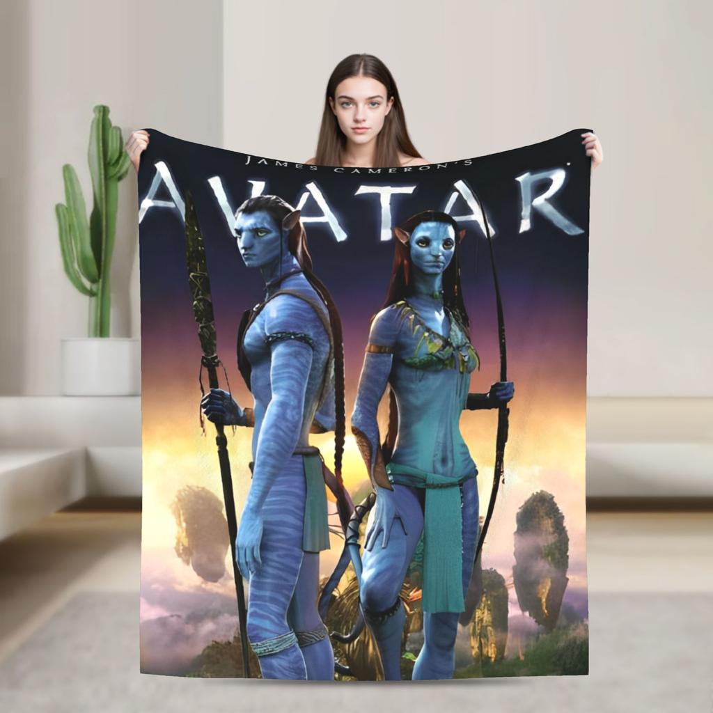 Movie Avatar The Way of Water Blanket  Travel Office Flannel Throw Blanket For Living Room Soft Warm Custom Quality Bedspread