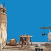 Wallpaper Solid blue background, blue bottom for living room and bedroom 50x1000