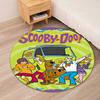 Scooby-Doo Printed Round Rug Carpet Chair Rug Area Rug Entryway Doormats,for Office Chair Living Room Bedroom Kitchen Room.