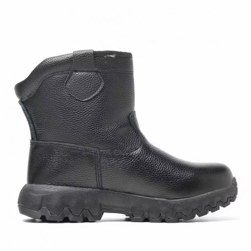 Winter Pure Wool Snow Boots Fur Integrated Men's Anti-extreme Cold Cotton Shoes Super Thick Boots
