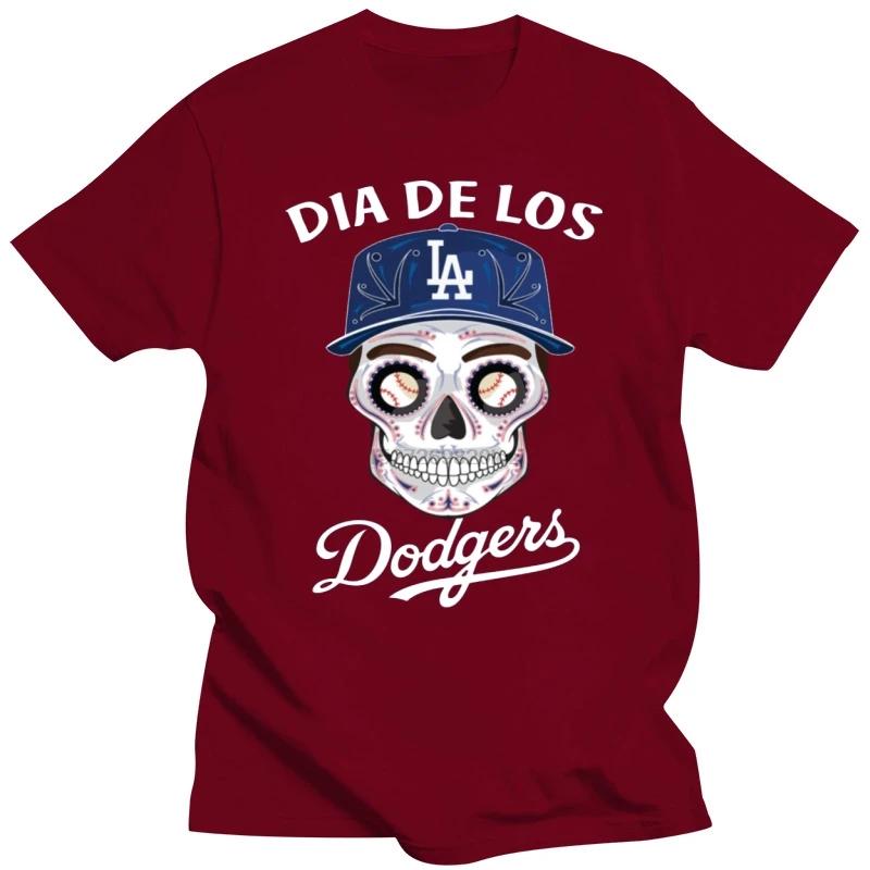 Dia De Los Dodger Halloween Sugar Skull T Shirt Tee Shirt S 5Xl