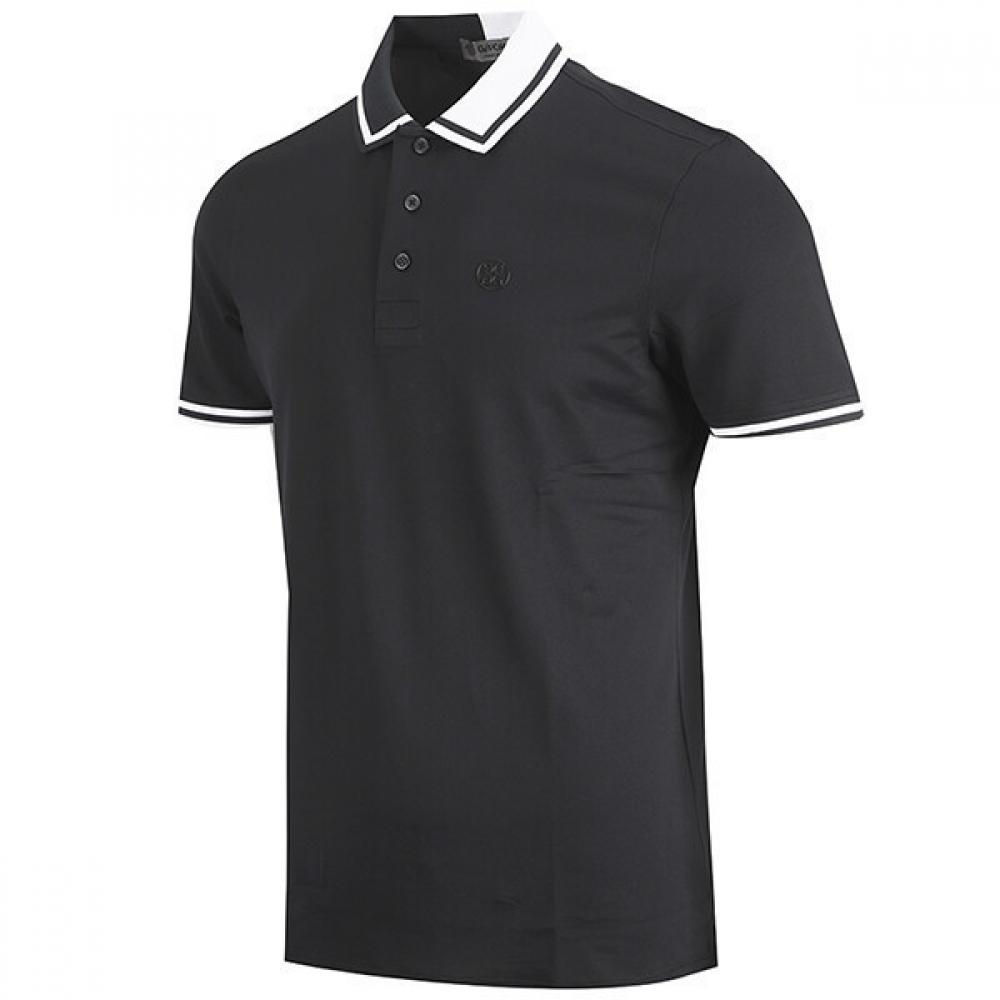 

Geepore Men S Two Tone Lip Color Tech Pique Polo G4MF23K303ONYX/L