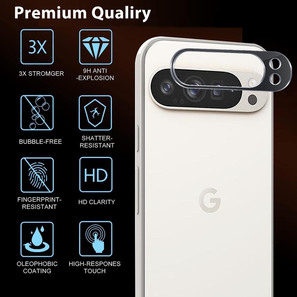 1-5PCS HD Transparent Tempered Glass Camera Lens Protector Film for Google Pixel 10 9 Pro XL Anti-scratch Case Phone Accessorios