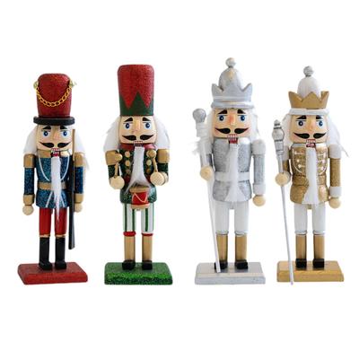 Christmas Nutcracker Traditional (16cm Tall) Christmas Decor Tabletop Ornament for Shelves Christmas Shelf Holiday Gift Tabletop