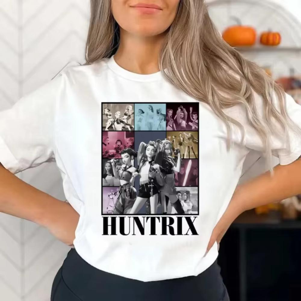 T-Shirts Women’s Cartoon Printed Fashion T-Shirt Style Girl Comfort Casual Top Clothing