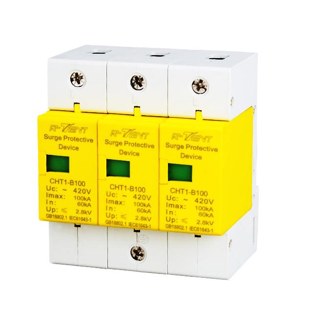 1P-4P Lightning Arrester Surge Protector Circuit Breaker 10KA-100KA