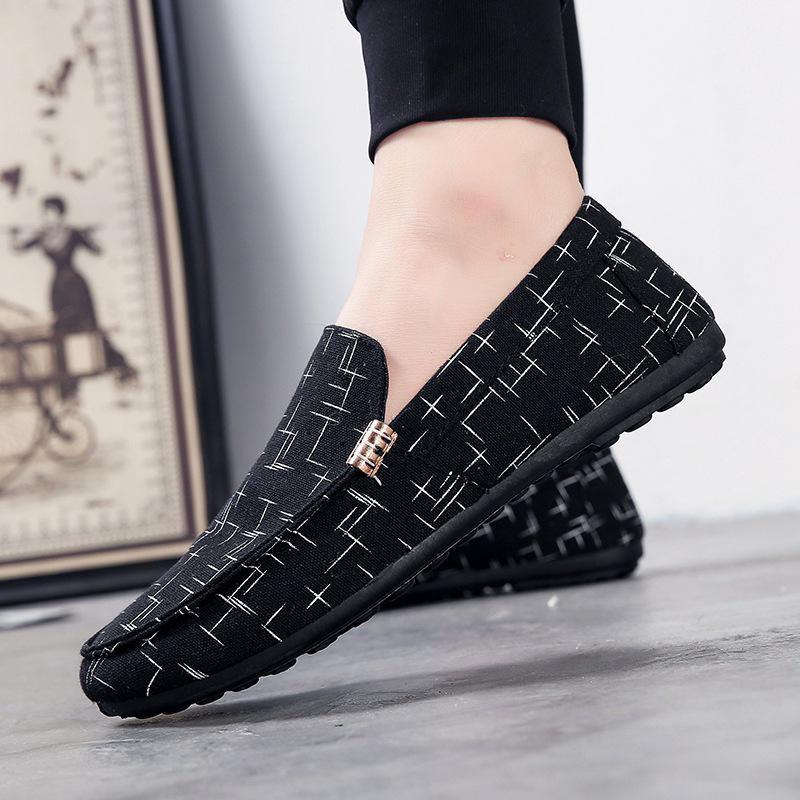 Mokasyny męskie casualowe - styl koreański i brytyjski, wiosna/jesień, wsuwane na imprezy towarzyskie