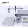 ZONESUN ZS-DP621W Semi automatic Liquid Weighing and Filling Machine Edible Oil Milk  Diaphragm Pump Water Bottle Filler