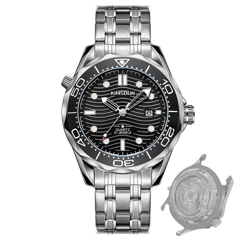 KIMSDUN Casual Fashion Quartz Men's Watch Date Waterproof Luminous Sports Business Men's Wrist Watch