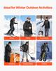 VEVOR Heated Jacket for Women with 7.4V Battery, Soft Shell Electric Heating Coat