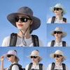 Ice Silk Outdoor Sun Hat With Wide Brim For Summer Hiking And Fishing Protection