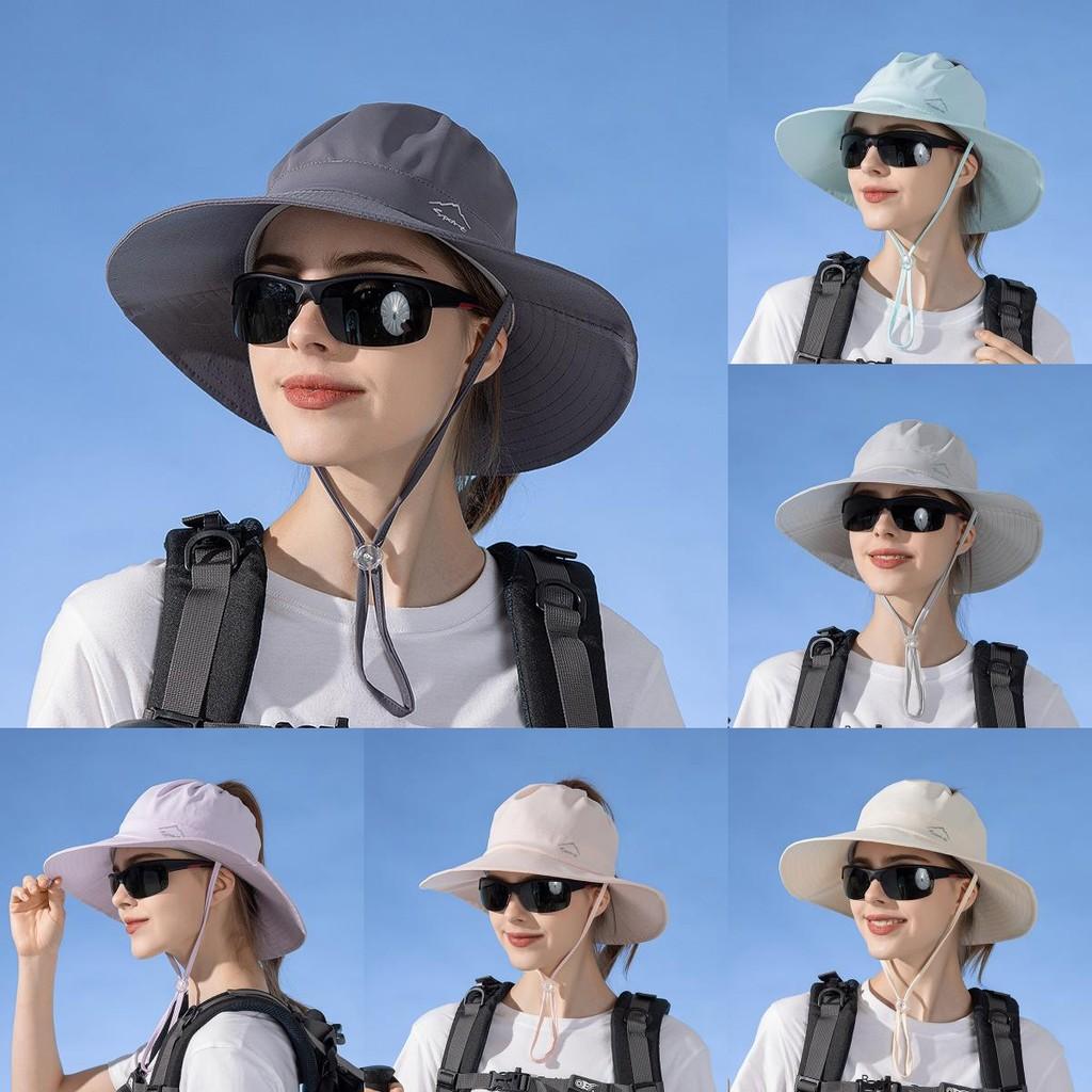 Ice Silk Outdoor Sun Hat With Wide Brim For Summer Hiking And Fishing Protection