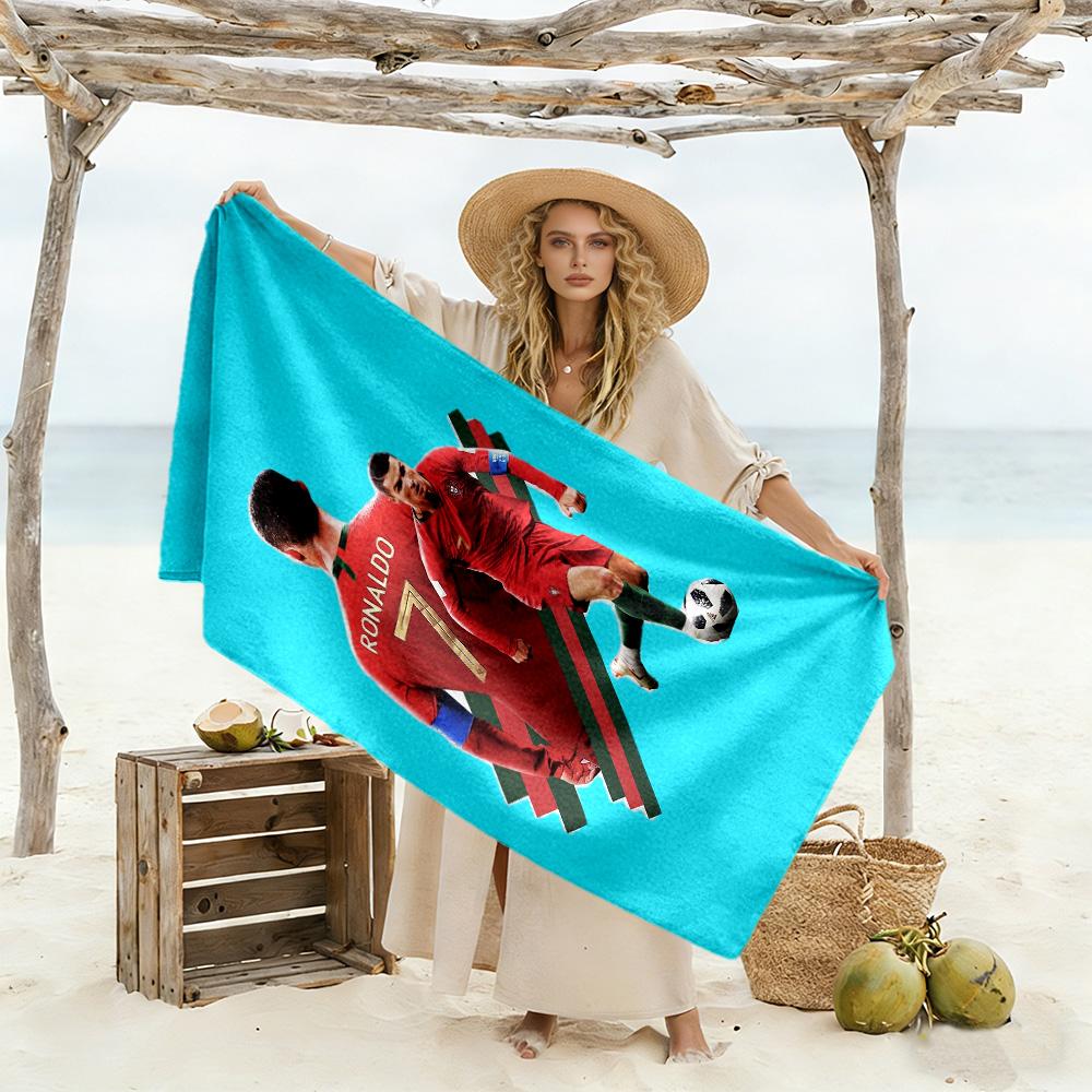 Legacy Cristiano Ronaldo Beach Towel High Absorbency & Quick-Dry Comfortable Lightweight
