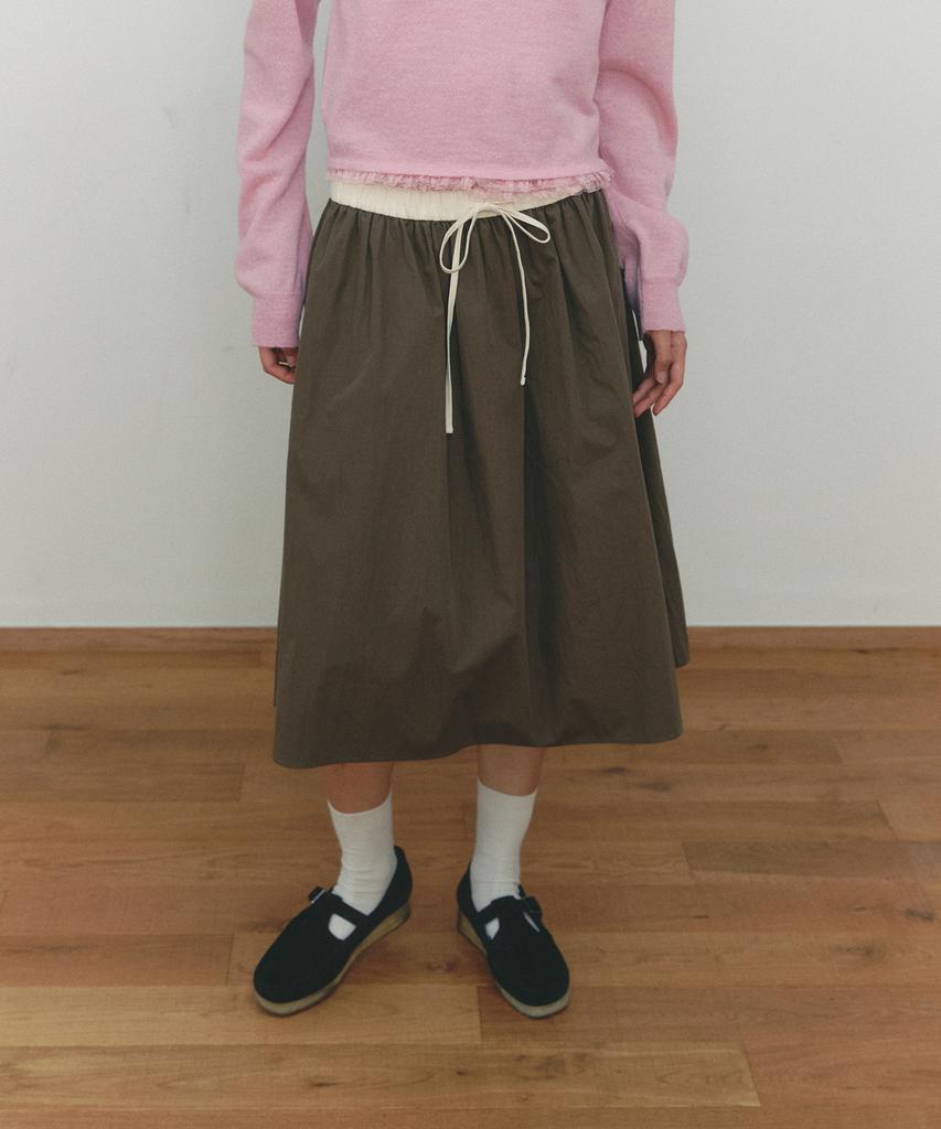 Ceme Banding Rope Midi Skirt(Br)