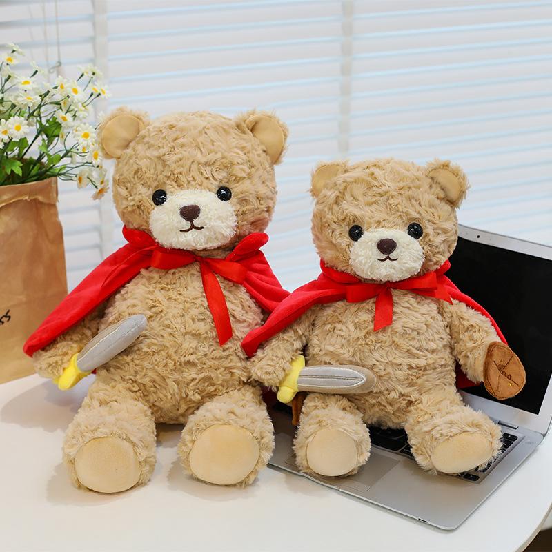 

Sword Warrior Bear Doll Teddy Bear Plush Toy Children s Soothing Sleeping Pillow Ragdoll 40cm【0.32kg】