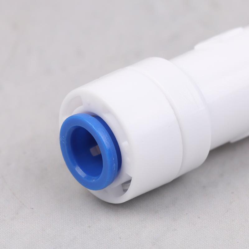 Single-Piece Check Valve Connector 1/4" Check For Valve Push In For Non Return Water Reverse Osmosis System Filters