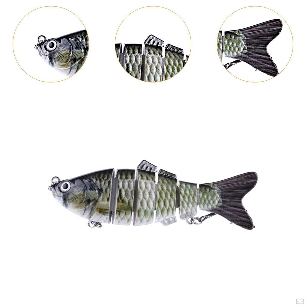 Bass Angelköder Kunstköder Realistische Lebensechte Augen Mehrgliedrig Sinkend Topwater