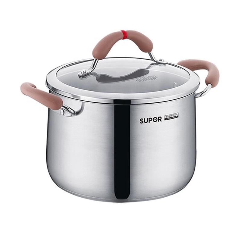 

SUPOR Little Red Circle 304 Stainless Steel 20cm Saucepan