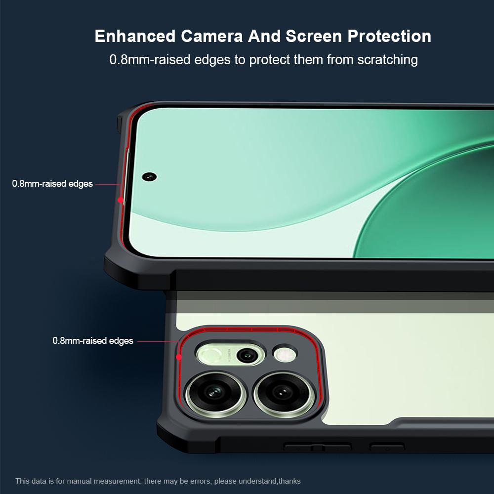 XUNDD For Oppo Reno14 5G (Global) Case Dropproof TPU+Acrylic Clear Back Phone Cover