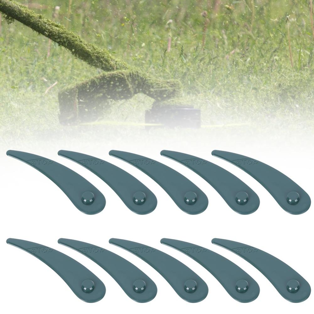10pcs Plastic Material Grass Trimmer Blade Replacement Cutting Blade  Weed Removal Use