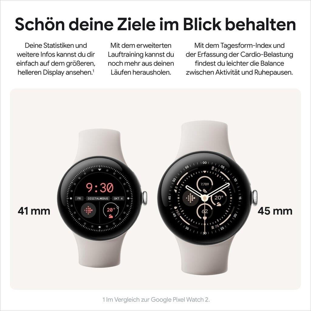 Google Pixel Watch 3 45mm Bluetooth Avelã Fosco Pulseira Esportiva Avelã