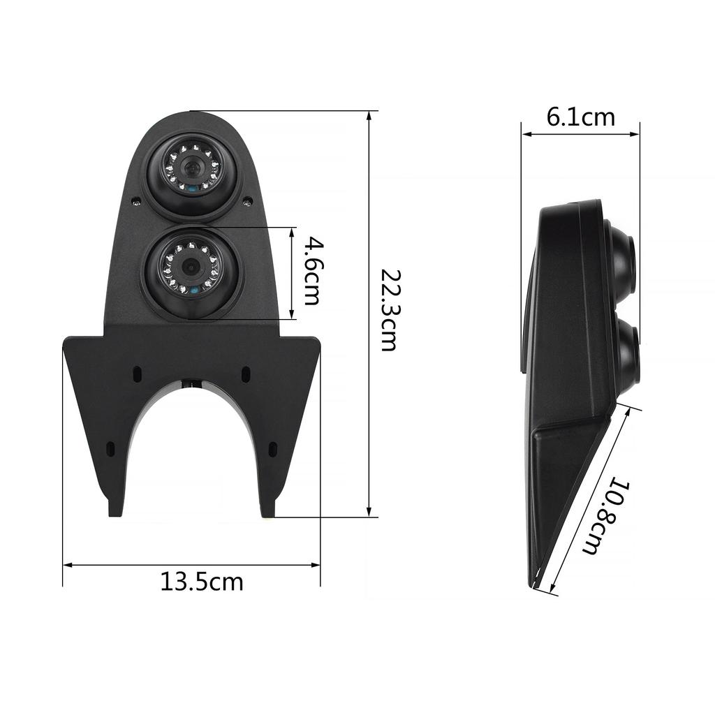 Podwójna Kamera Cofania Na Dach Dual Lens Ahd 1080P