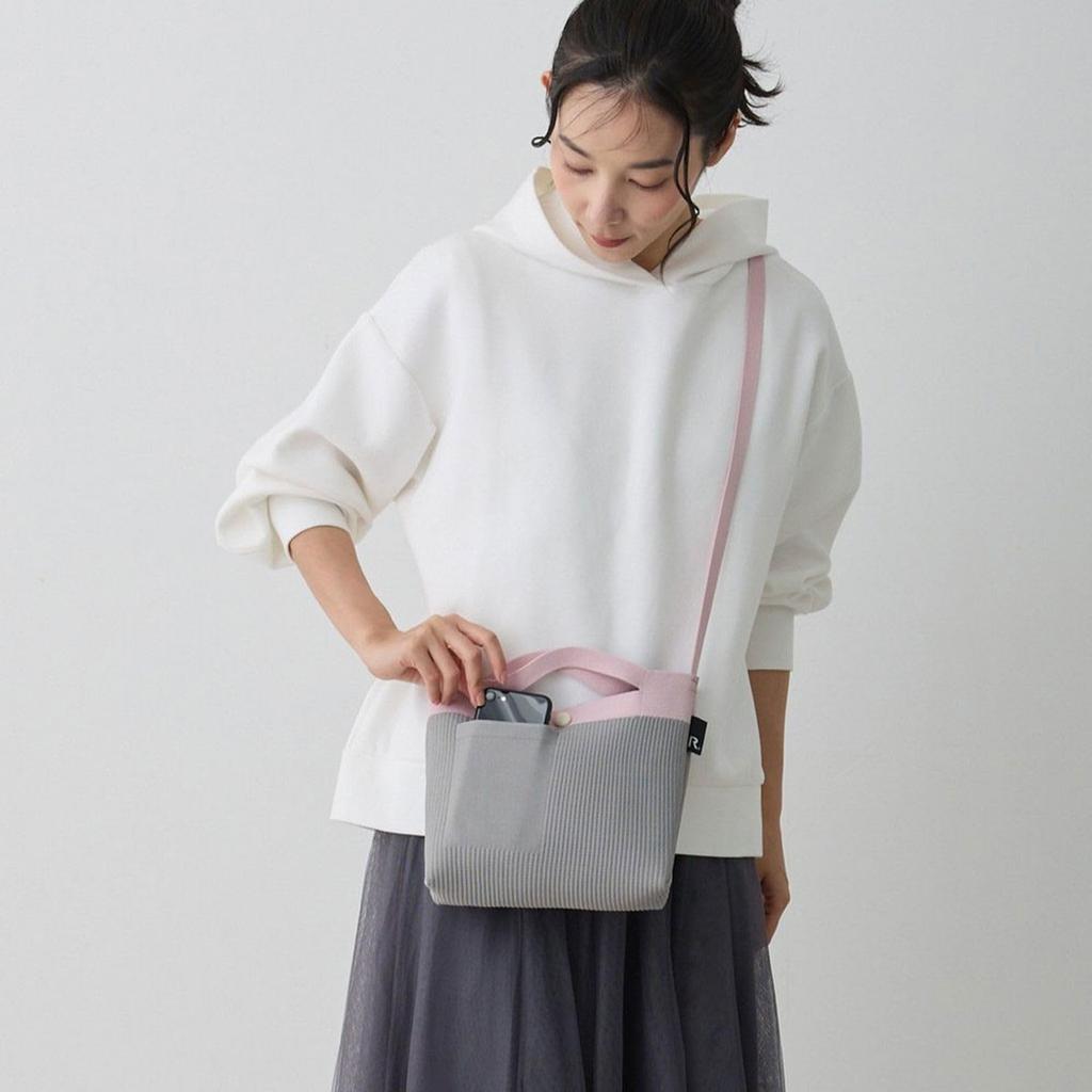 Knit Mini Shoulder Tote Bag Fully Washable SN Baby Lou 2Way 1036 LeFle-A (04 Mint)